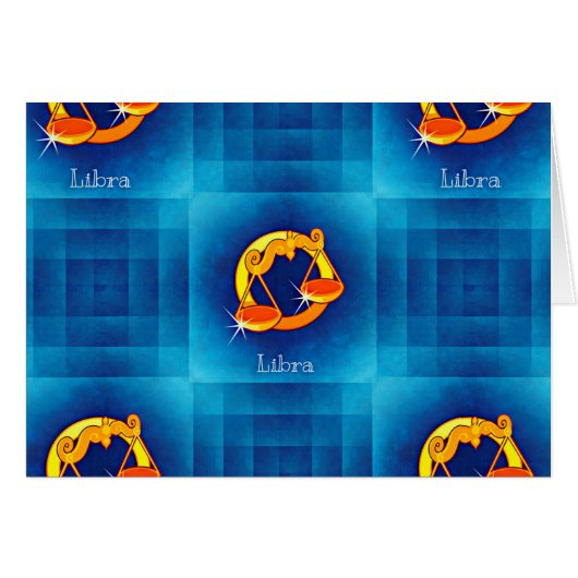 libra horoscope cards (Front Horizontal)