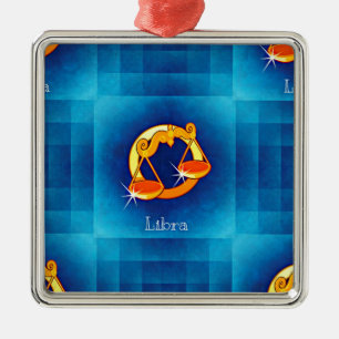 libra horoscope metal ornament