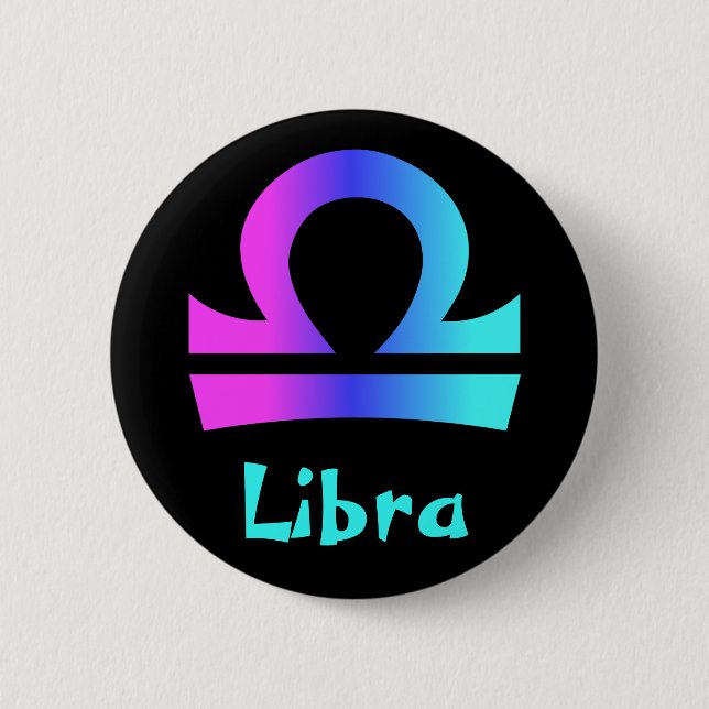Libra horoscope sign buttons (Front)