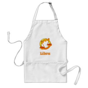 Libra illustration adult apron