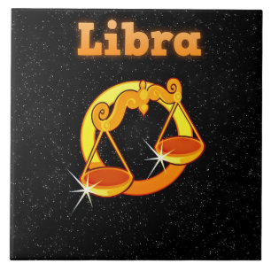 Libra illustration tile