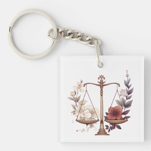  Libra  Keychain (Front)