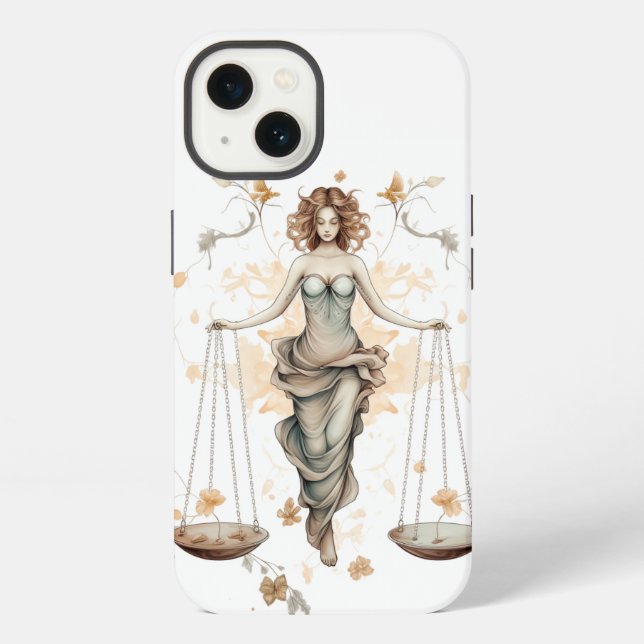  Libra lady  Iphone Case (Back)
