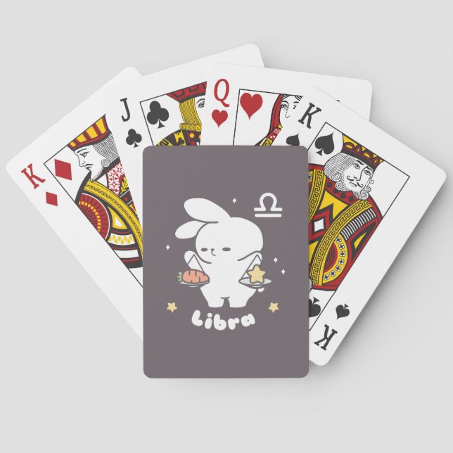 Libra Loppi Tokki Bunny Zodiac Series II Poker Cards (Back)
