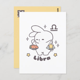 Libra Loppi Tokki Bunny Zodiac Series Postcard