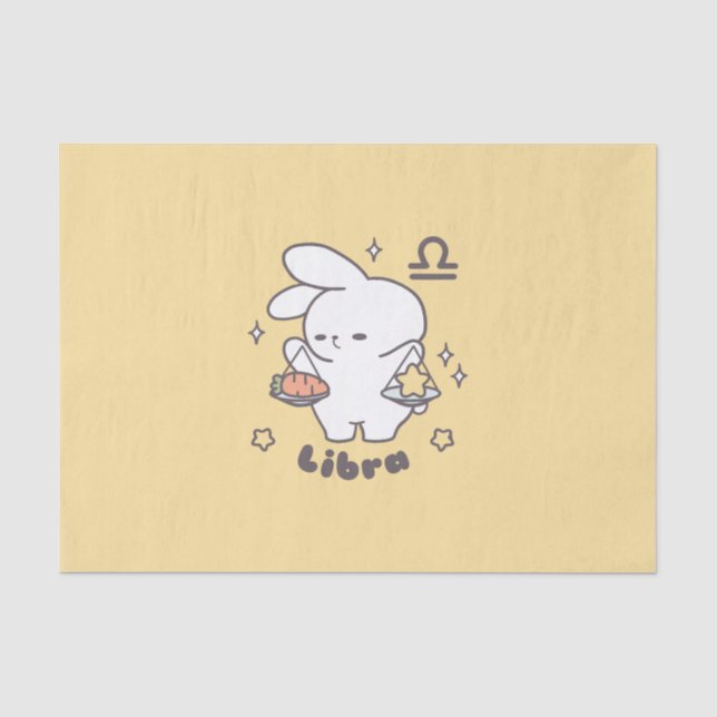 Libra Loppi Tokki Bunny Zodiac Series Tissue Paper (Front)