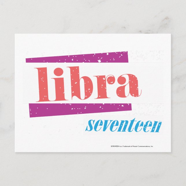Libra LtPink Postcard (Front)