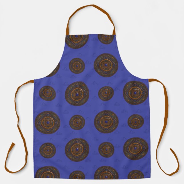 Libra Mandala All-Over Print Apron (Front)