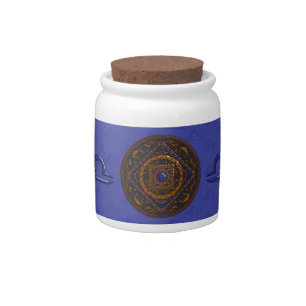 Libra Mandala Candy Jar