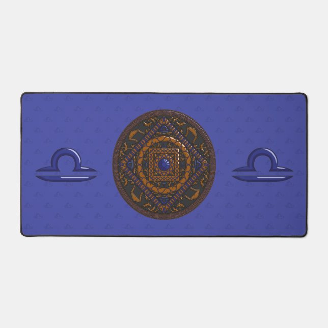 Libra Mandala Desk Mat (Front)