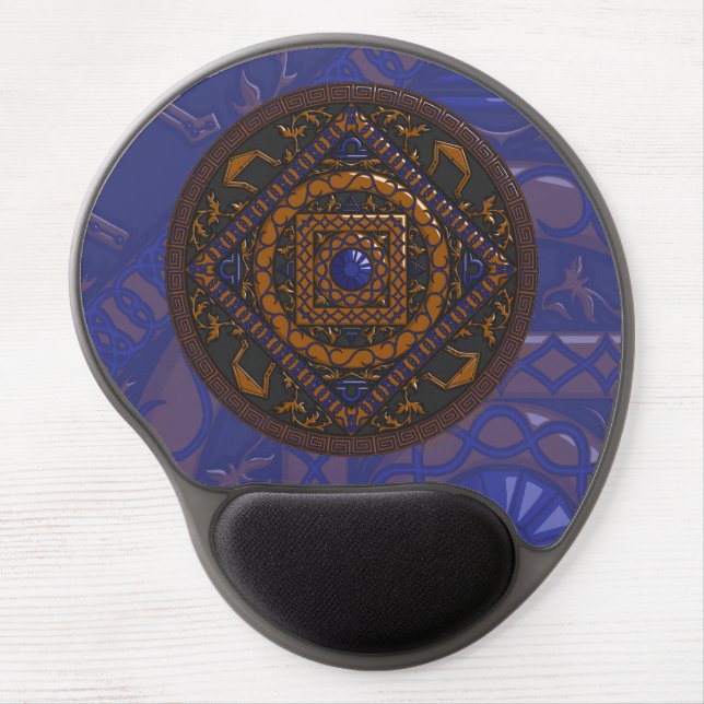 Libra Mandala Gel Mousepad (Front)