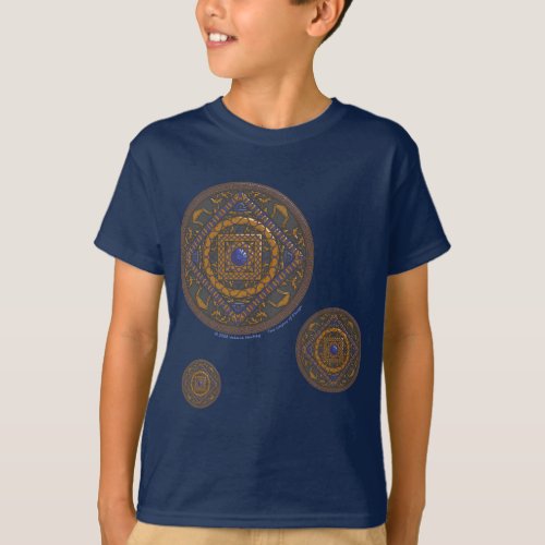 Libra Mandala Kids and Baby Dark Shirt