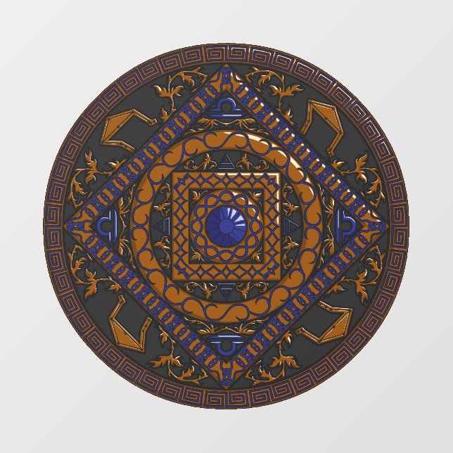 Libra Mandala Wall Decal (Front)