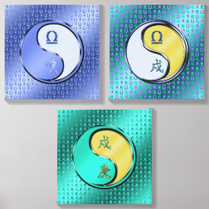 Libra & Metal Dog Canvas Photo Tile