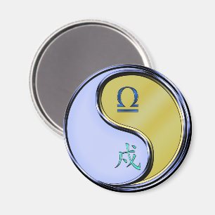 Libra & Metal Dog Magnet