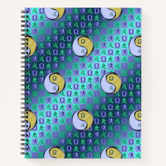 Libra & Metal Dog Notebook (Front)