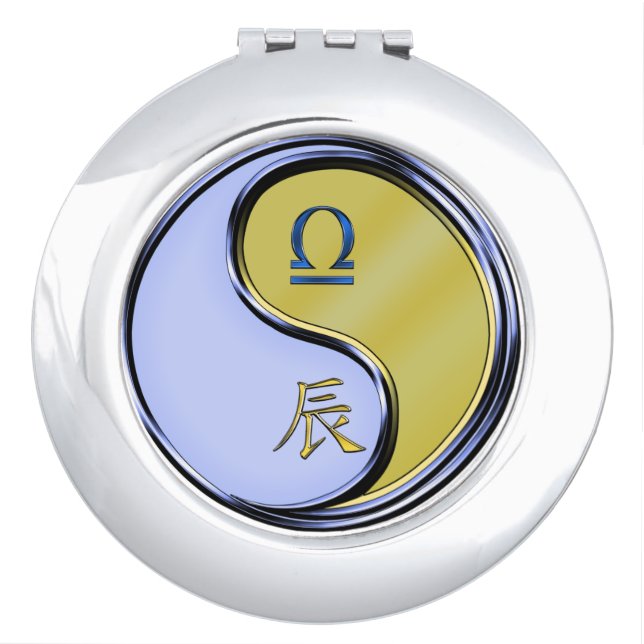 Libra & Metal Dragon Compact Mirror (Front)