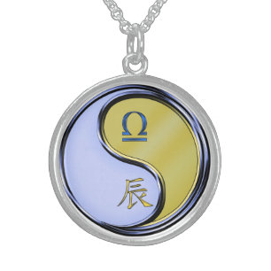 Libra & Metal Dragon Sterling Silver Necklace
