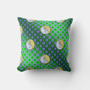 Libra & Metal Goat Throw Pillow