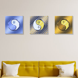 Libra & Metal Horse Canvas Photo Tile