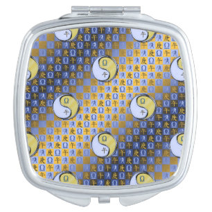 Libra & Metal Horse Compact Mirror