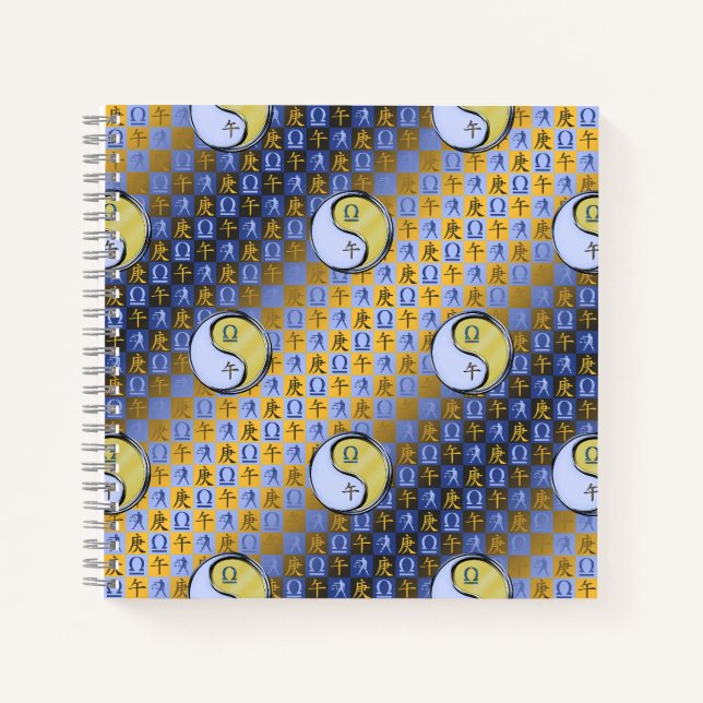 Libra & Metal Horse Notebook (Front)