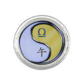 Libra & Metal Horse Ring (Front)