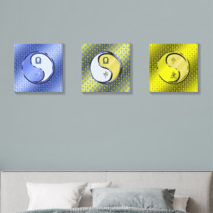 Libra & Metal Monkey Canvas Photo Tile