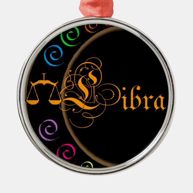 Libra Metal Ornament (Front)