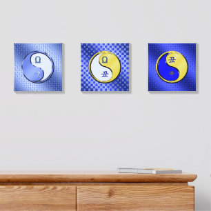 Libra & Metal Ox Canvas Photo Tile