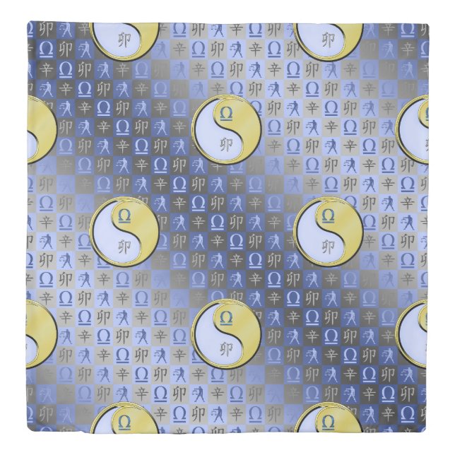 Libra & Metal Rabbit Duvet Cover (Front)