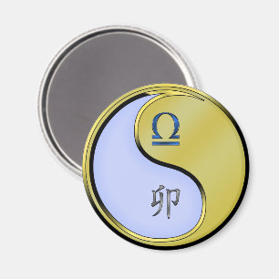 Libra & Metal Rabbit Magnet