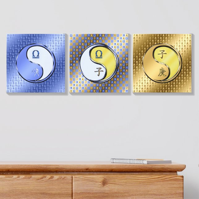 Libra & Metal Rat Canvas Photo Tile (Dresser)