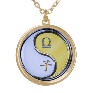 Libra & Metal Rat Gold Plated Necklace