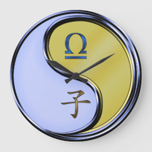 Libra & Metal Rat Large Clock