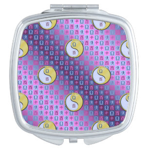 Libra & Metal Rooster Compact Mirror