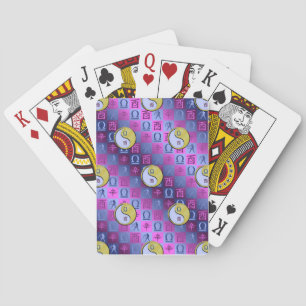 Libra & Metal Rooster Poker Cards