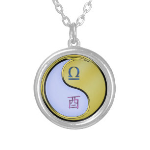 Libra & Metal Rooster Silver Plated Necklace