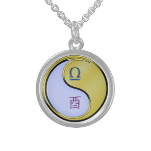 Libra & Metal Rooster Sterling Silver Necklace