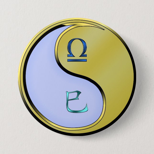 Libra & Metal Snake Button (Front)