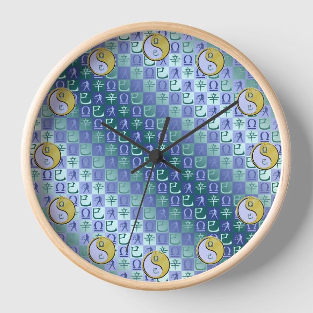 Libra & Metal Snake Clock (Front)