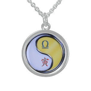 Libra & Metal Tiger Sterling Silver Necklace