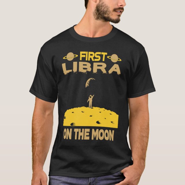 Libra On The Moon T-Shirt (Front)