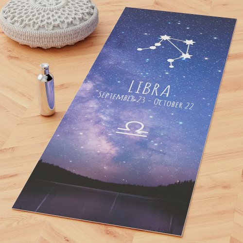 Libra  Personalized Zodiac Astrology Yoga Mat