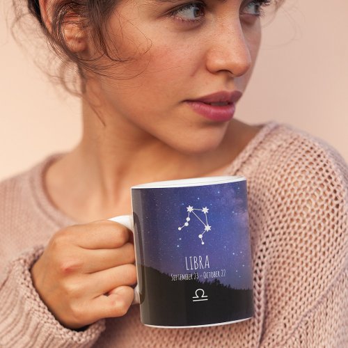 Libra  Personalized Zodiac Constellation Coffee Mug