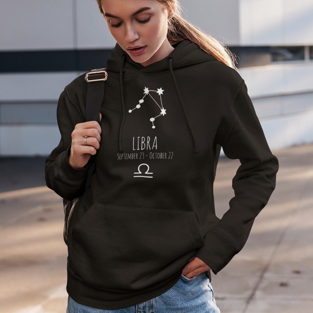 Libra | Personalized Zodiac Constellation Hoodie (Creator Uploaded)