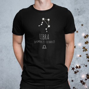 Libra   Personalized Zodiac Constellation T-Shirt