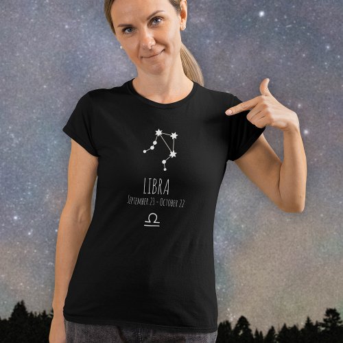 Libra  Personalized Zodiac Constellation T_Shirt