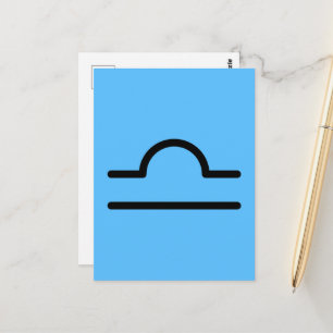Libra Postcard