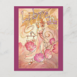 Libra Postcard